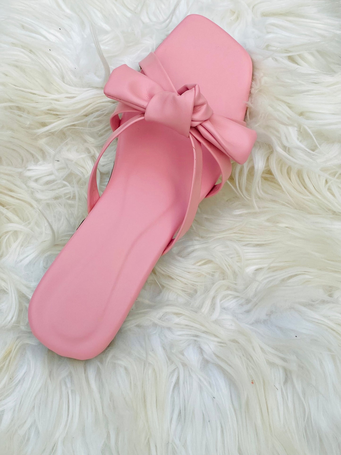 Pink Bow Flat